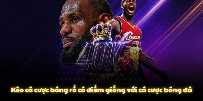 Kèo cá cược bóng rổ có điểm giống với cá cược bóng đá