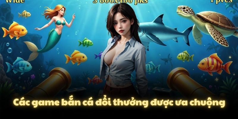 Các game bắn cá đổi thưởng được ưa chuộng
